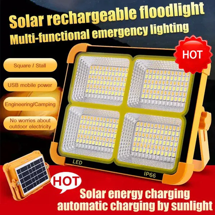 Portable and Waterproof Solar Camping Light &ndash; no battery needed, compact for outdoor use
