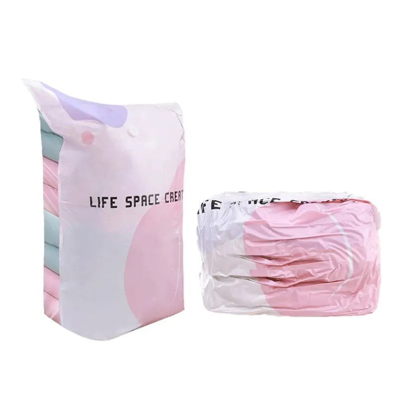 No-Pump Vacuum Compression Bag for space-saving storage